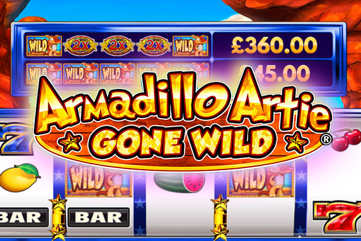 Armadillo Artie Gone Wild - DWG slot at Casino Dude Spin Casino