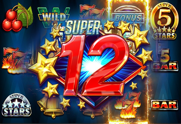 Super 12 Stars - Red Rake slot at Casino Dude Spin Casino